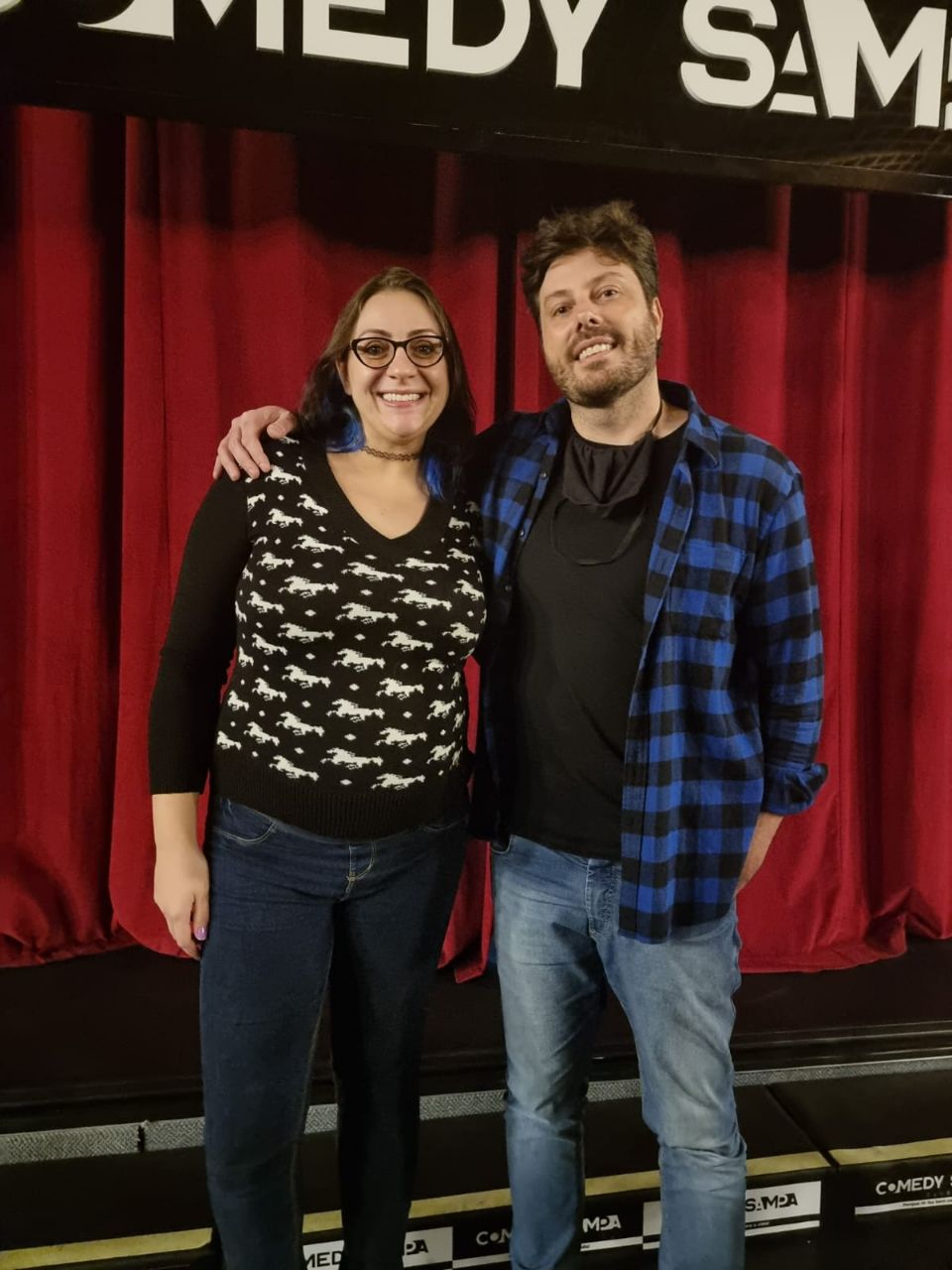 Yasmim com Danilo Gentili