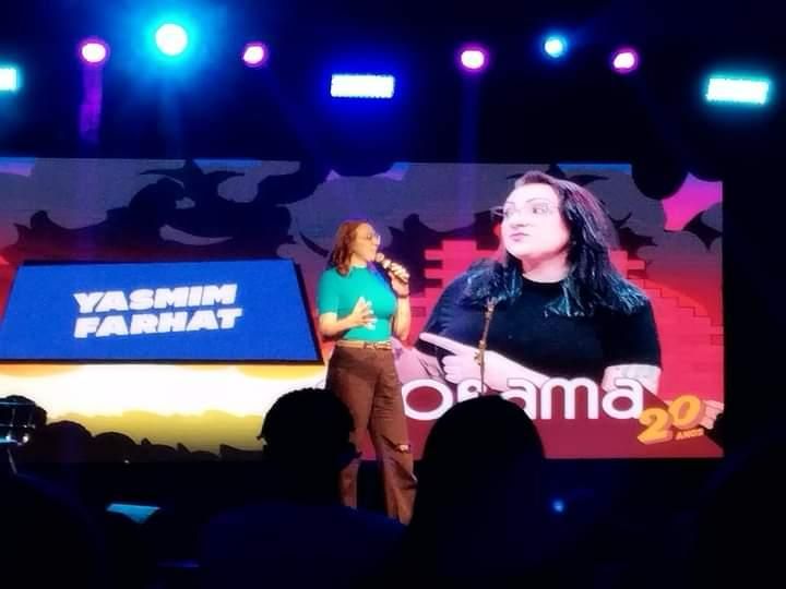 Yasmim no palco